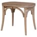 Banqueta de madera con asiento de ratán Banqueta de madera con asiento de ratán Marron