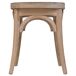 Banqueta de madera con asiento de ratán Banqueta de madera con asiento de ratán Marron