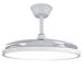 Ventilador de Techo LED Lámpara SLIM Ventilador con Motor DC Eye-Confort Ventilador de Techo LED Lámpara SLIM Ventilador con Motor DC Eye-Confort Blanco