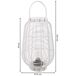 Farol de metal y plástico con luz a pila Farol de metal y plástico con luz a pila Blanco