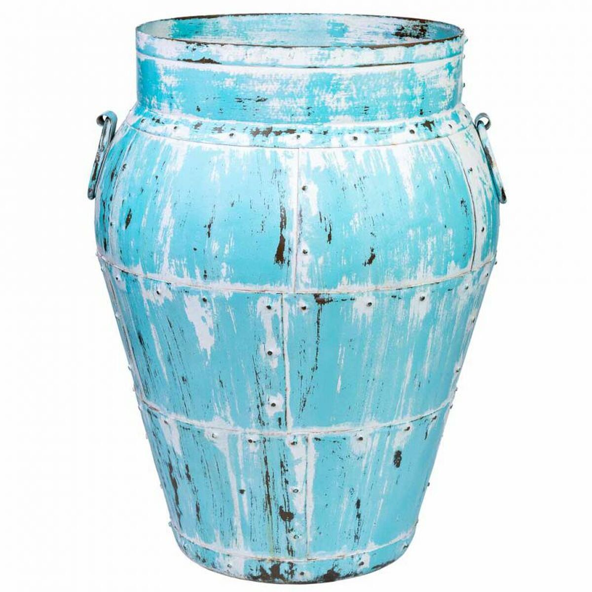Jarrón alexandra house living azul madera de mango 45 x 60 x 45 cm