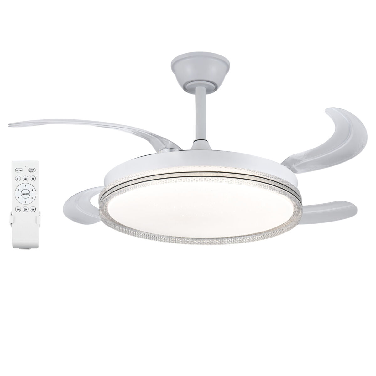 Ventilador de Techo con Luz Cielo Estrellado Motor DC Silencioso