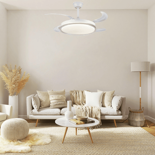 Lâmpada de ventilador de teto com luz LED de 70 W, motor DC silencioso, 6 velocidades, iluminação de quarto de sala de estar Lâmpada de ventilador de teto com luz LED de 70 W, motor DC silencioso, 6 velocidades, iluminação de quarto de sala de estar