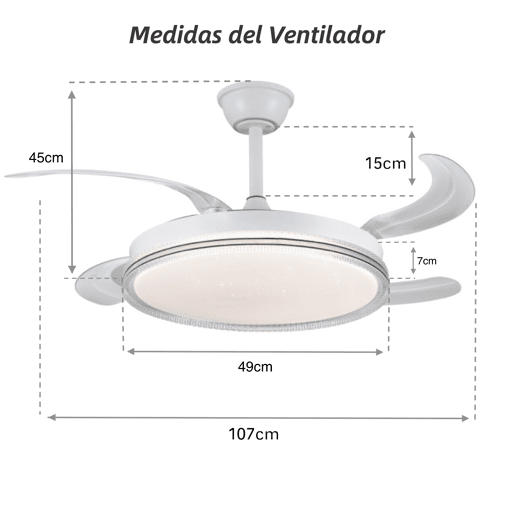Lâmpada de ventilador de teto com luz LED de 70 W, motor DC silencioso, 6 velocidades, iluminação de quarto de sala de estar Lâmpada de ventilador de teto com luz LED de 70 W, motor DC silencioso, 6 velocidades, iluminação de quarto de sala de estar