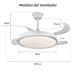 Ventilador de Techo con Luz Cielo Estrellado Motor DC Silencioso Ventilador de Techo con Luz Cielo Estrellado Motor DC Silencioso Blanco