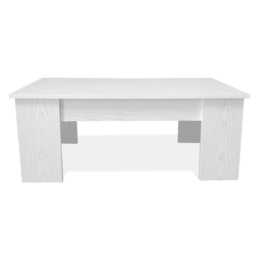 Mesa de Centro Elevatória Nyana Home Artik White Resistente Fácil de Limpar Design Moderno Mesa de Centro Elevatória Nyana Home Artik White Resistente Fácil de Limpar Design Moderno