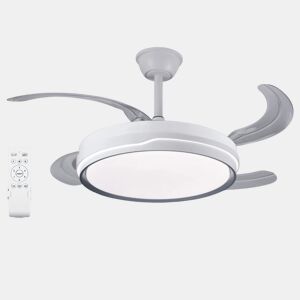 Ventilador de teto com motor DC leve e ultrassilencioso com lâminas dobráveis u200Bu200BLED 70W cor branca