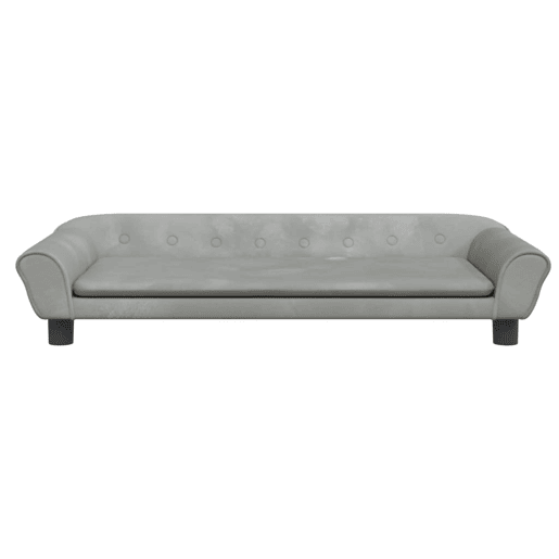 Sofá infantil - Sofá para crianças 100x50x26 cm veludo cinzento-claro Sofá infantil - Sofá para crianças 100x50x26 cm veludo cinzento-claro