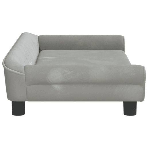 Sofá infantil - Sofá para crianças 100x50x26 cm veludo cinzento-claro Sofá infantil - Sofá para crianças 100x50x26 cm veludo cinzento-claro