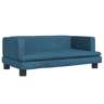 Sofá infantil - Sofá para crianças 80x45x30 cm veludo azul
