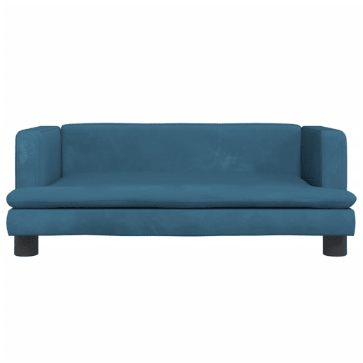 Sofá infantil - Sofá para crianças 80x45x30 cm veludo azul Sofá infantil - Sofá para crianças 80x45x30 cm veludo azul