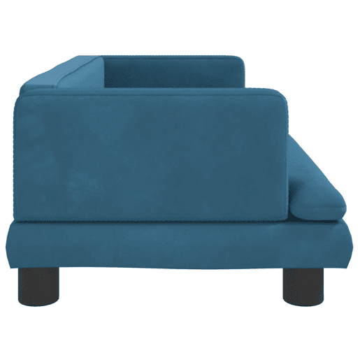 Sofá infantil - Sofá para crianças 80x45x30 cm veludo azul Sofá infantil - Sofá para crianças 80x45x30 cm veludo azul