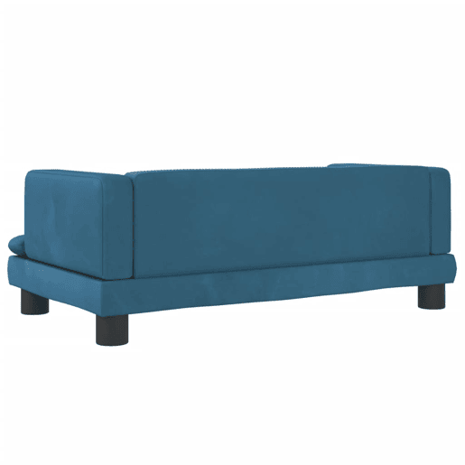 Sofá infantil - Sofá para crianças 80x45x30 cm veludo azul Sofá infantil - Sofá para crianças 80x45x30 cm veludo azul