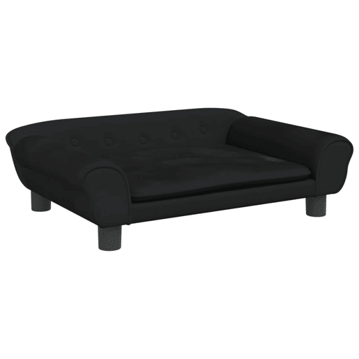 Sofá infantil - Sofá para crianças 70x45x26 cm veludo preto