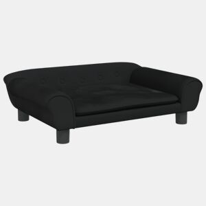 Sofá infantil - Sofá para crianças 70x45x26 cm veludo preto