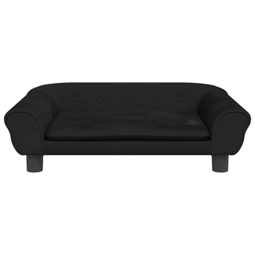 Sofá infantil - Sofá para crianças 70x45x26 cm veludo preto