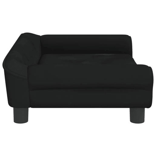 Sofá infantil - Sofá para crianças 70x45x26 cm veludo preto