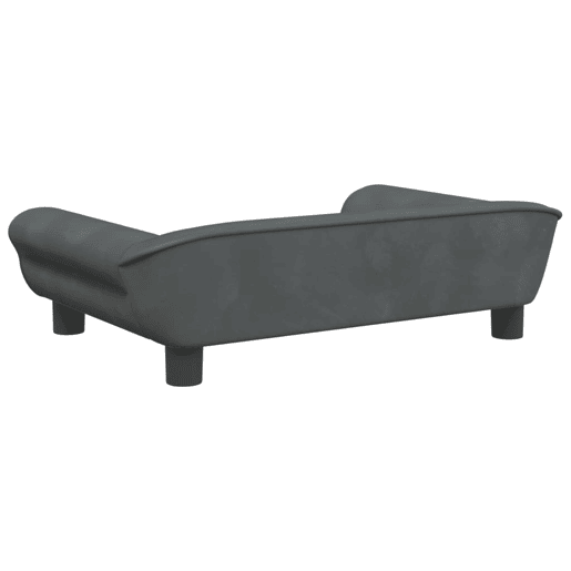 Sofá infantil - Sofá para crianças 70x45x26 cm veludo cinzento-escuro