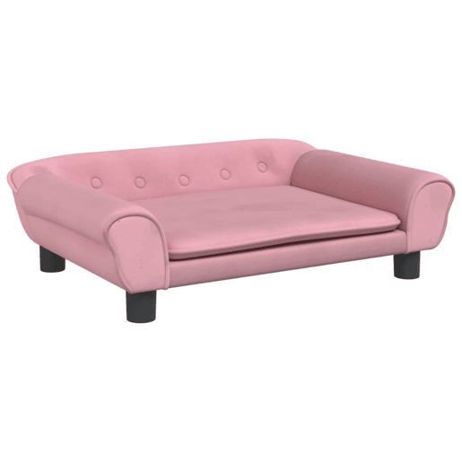 Sofá infantil - Sofá para crianças 70x45x26 cm veludo rosa