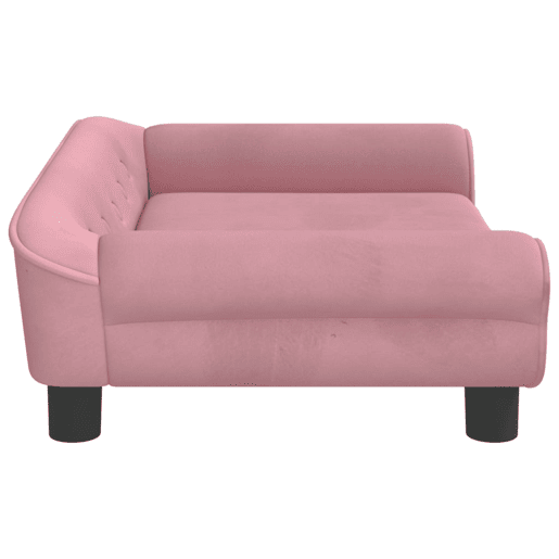 Sofá infantil - Sofá para crianças 70x45x26 cm veludo rosa