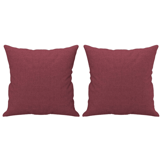 Sofá 2 lug. - Sofá fixo + almofadas decorativas 120cm tecido vermelho tinto Sofá 2 lug. - Sofá fixo + almofadas decorativas 120cm tecido vermelho tinto