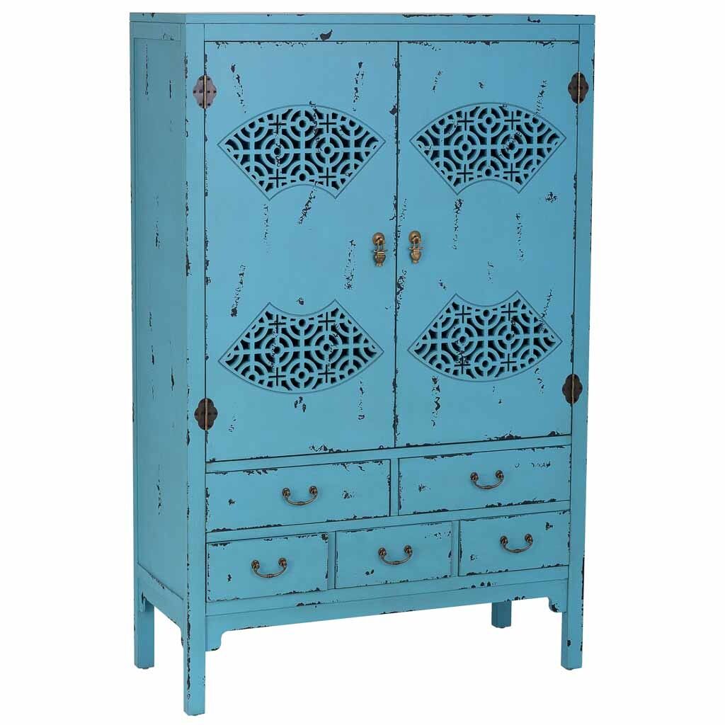 Armario de madera envejecido Azul