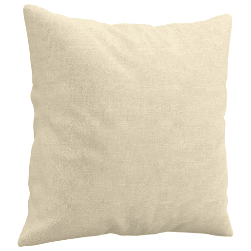 Sofá 2 lugares - Sofá fixo + almofadas decorativas 120 cm tecido cor creme Sofá 2 lugares - Sofá fixo + almofadas decorativas 120 cm tecido cor creme