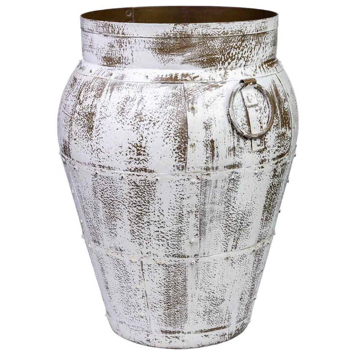 Jarrón alexandra house living blanco madera de mango 45 x 60 x 45 cm