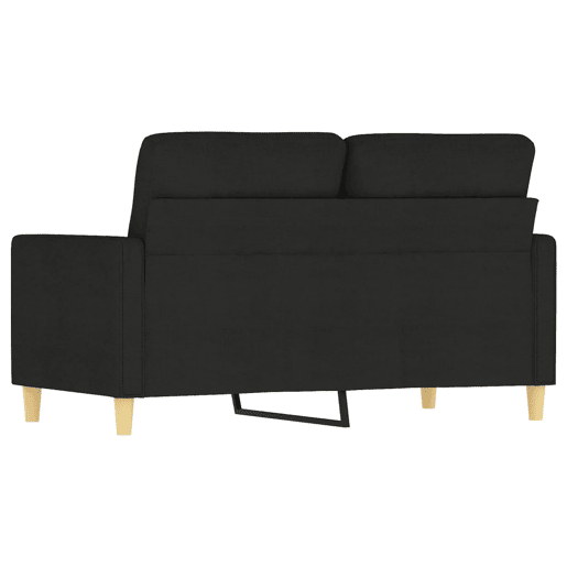 Sofá de 2 lugares - Sofá fixo tecido 120 cm preto
