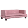 Sofá infantil - Sofá para crianças 80x45x30 cm veludo rosa