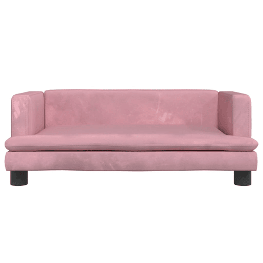 Sofá infantil - Sofá para crianças 80x45x30 cm veludo rosa Sofá infantil - Sofá para crianças 80x45x30 cm veludo rosa