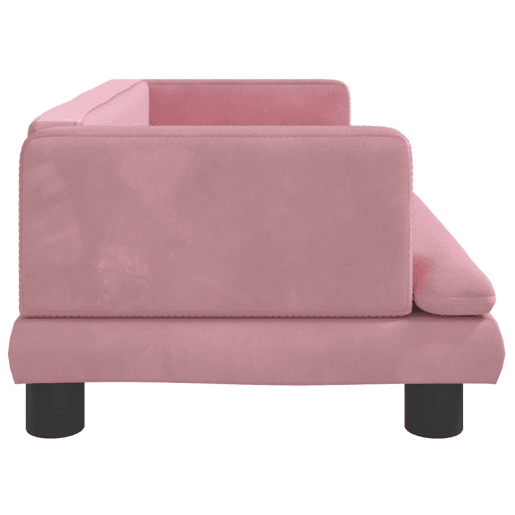 Sofá infantil - Sofá para crianças 80x45x30 cm veludo rosa Sofá infantil - Sofá para crianças 80x45x30 cm veludo rosa