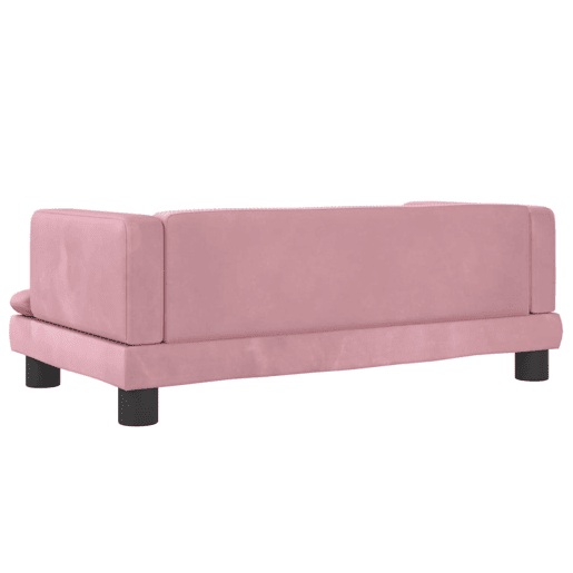 Sofá infantil - Sofá para crianças 80x45x30 cm veludo rosa Sofá infantil - Sofá para crianças 80x45x30 cm veludo rosa