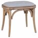 Banqueta de madera tapizada Banqueta de madera tapizada Marrón