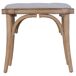 Banqueta de madera tapizada Banqueta de madera tapizada Marrón