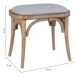 Banqueta de madera tapizada Banqueta de madera tapizada Marrón