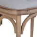 Banqueta de madera tapizada Banqueta de madera tapizada Marrón