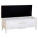 Banqueta acabado envejecido y acolchada 120x43 Banqueta acabado envejecido y acolchada 120x43 Blanco
