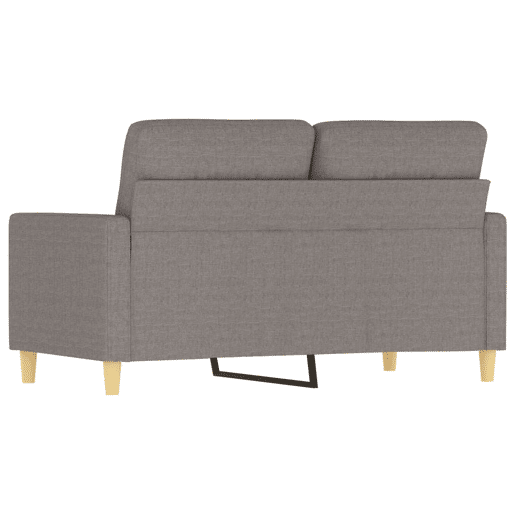Sofá de 2 lugares - Sofá fixo tecido 120 cm cinzento-acastanhado Sofá de 2 lugares - Sofá fixo tecido 120 cm cinzento-acastanhado