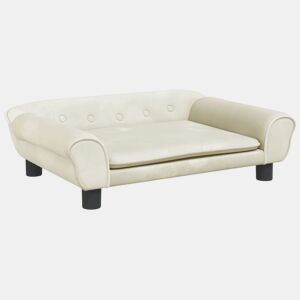 Sofá infantil - Sofá para crianças 70x45x26 cm veludo cor creme