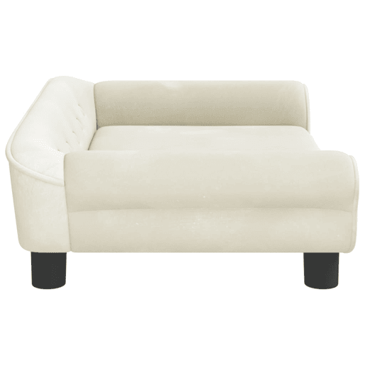 Sofá infantil - Sofá para crianças 70x45x26 cm veludo cor creme
