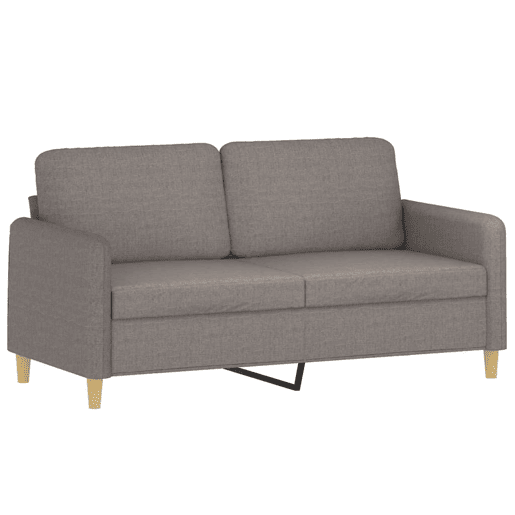 Sofá 2 lug. - Sofá fixo +almofadas decoração 140cm tecido cinza-acastanhado Sofá 2 lug. - Sofá fixo +almofadas decoração 140cm tecido cinza-acastanhado
