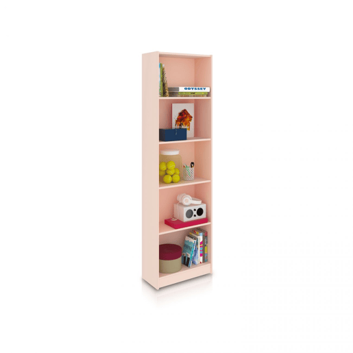 Estante de juventude Smile Rosa nuvem 52 x 180 x 25 cm