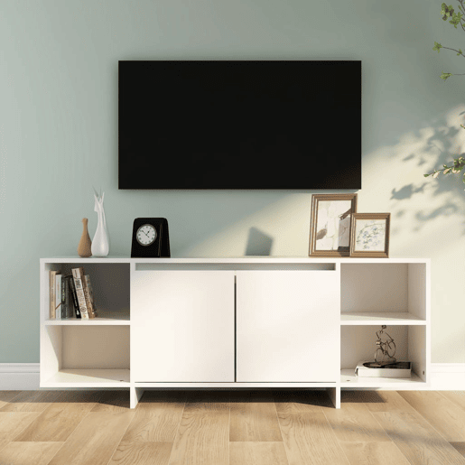 Móvel de TV - Modulo de TV - Armário de TV 130x35x50 cm aglomerado branco