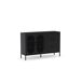 Mueble aparador 2 puertas 2 cajones diseño moderno 140 Mueble aparador 2 puertas 2 cajones diseño moderno 140 Negro