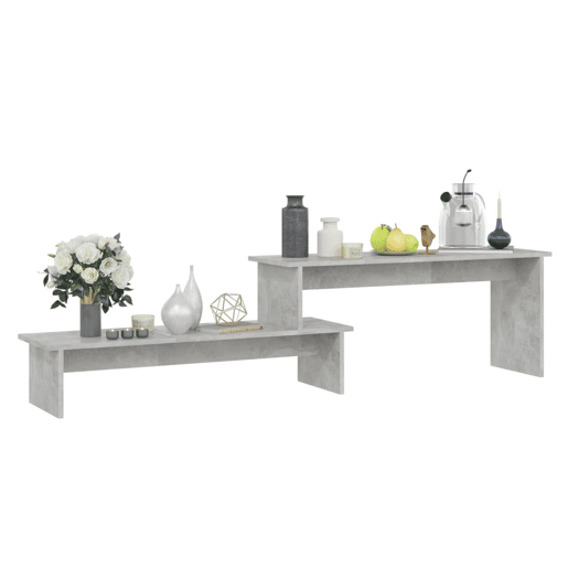 Móvel de TV - Modulo de TV - Armário de TV 180x30x43 cm contraplacado cinzento cimento