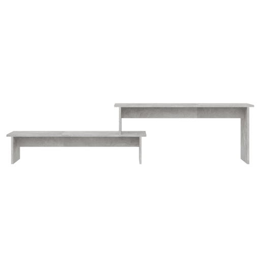 Móvel de TV - Modulo de TV - Armário de TV 180x30x43 cm contraplacado cinzento cimento