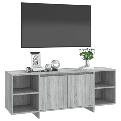 Móvel de TV - Modulo de TV - Armário de TV 130x35x50 cm aglomerado cor sonoma cinzento