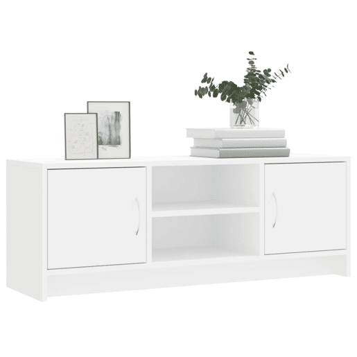 Móvel de TV - Modulo de TV - Armário de TV 102x30x37,5 cm derivados de madeira branco