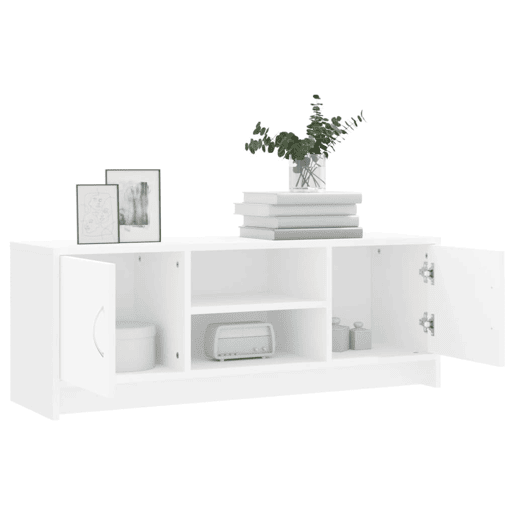 Móvel de TV - Modulo de TV - Armário de TV 102x30x37,5 cm derivados de madeira branco
